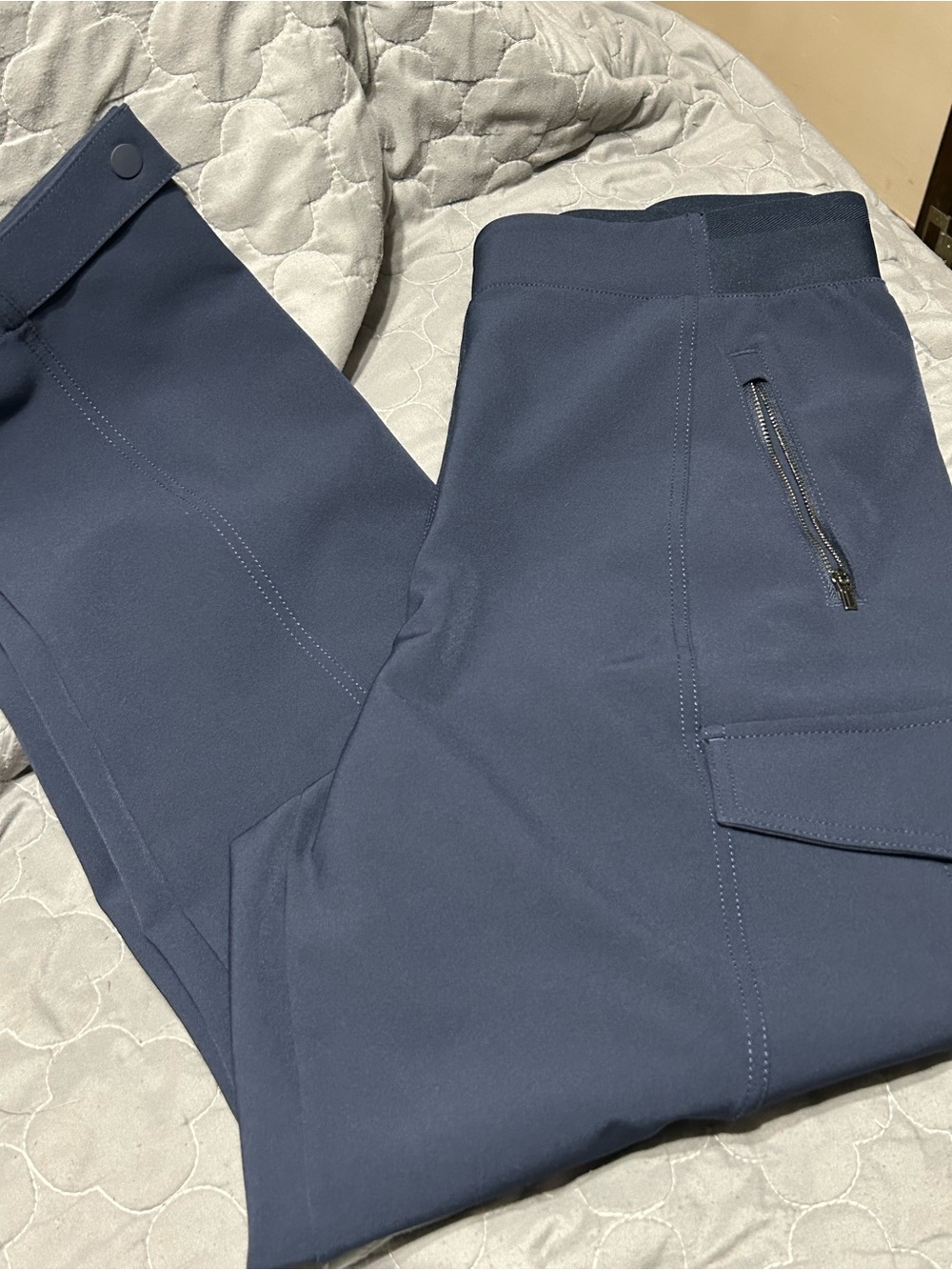 Athleta Navy Performance Cargo Pants with Zip Pocket 16